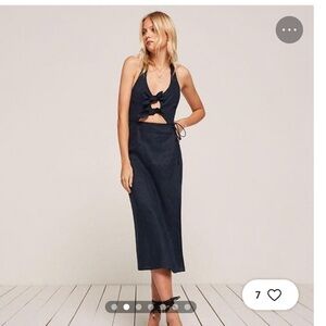 Reformation “Amalfi Tie Front Dress”